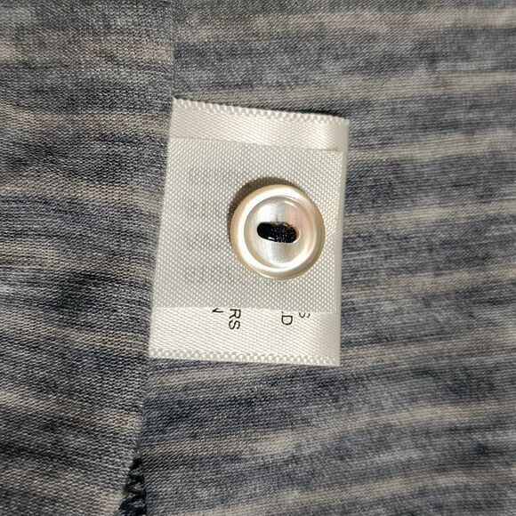 Peter Millar Mens Short Sleeve Polo Shirt Gray Stripes OVERSIZED Sz M/may fit XL - Picture 8 of 8